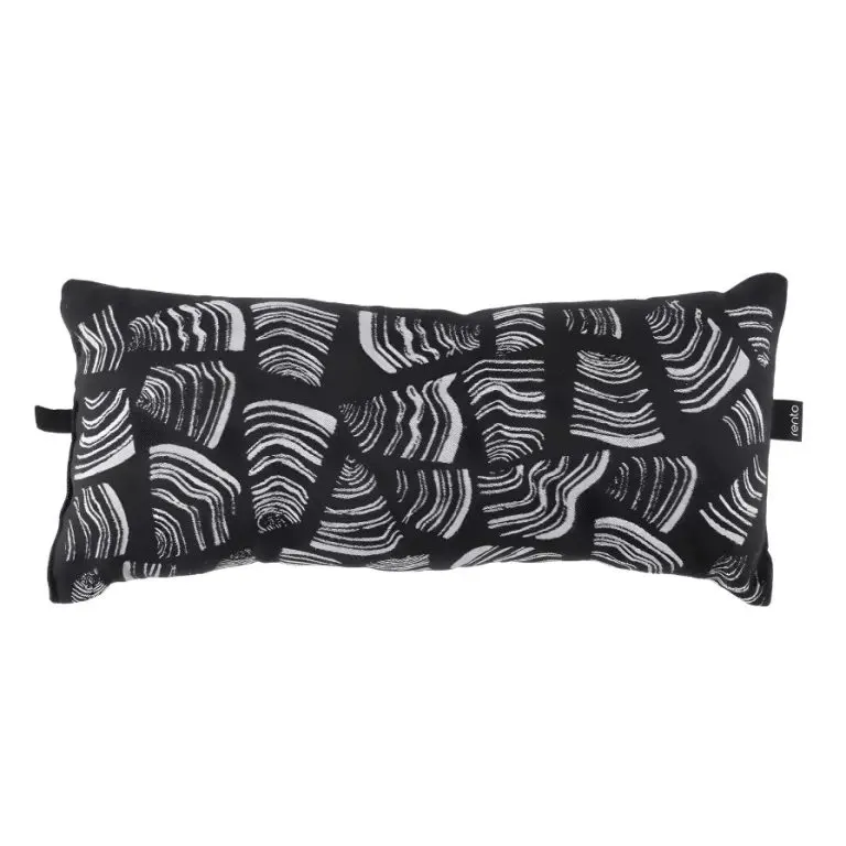 Pino Sauna Pillow – Black (19.7" x 8.7") | Rento