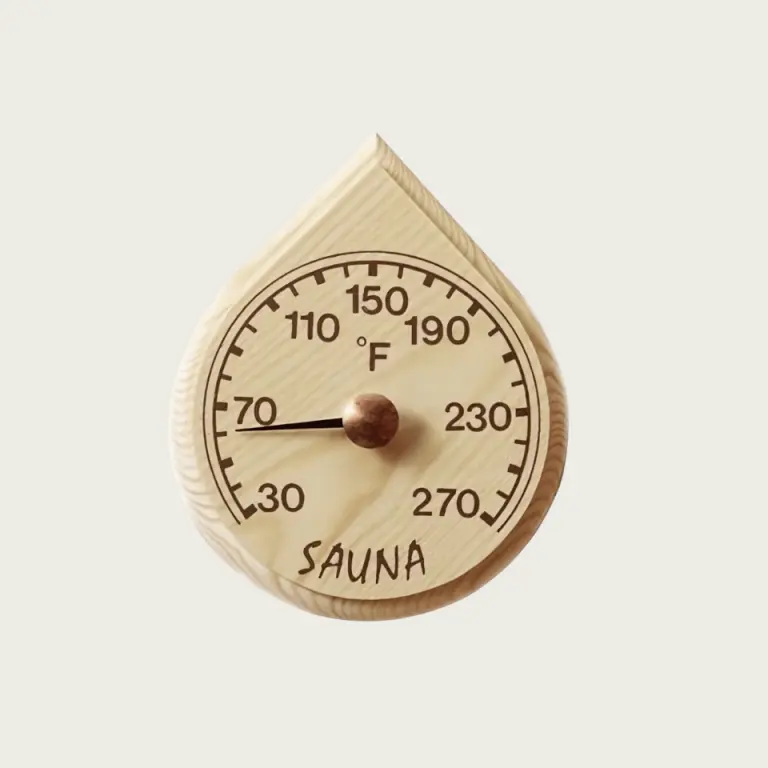 Raindrop Shaped Thermometer 6.5" x 5.5" | Sauna Shop