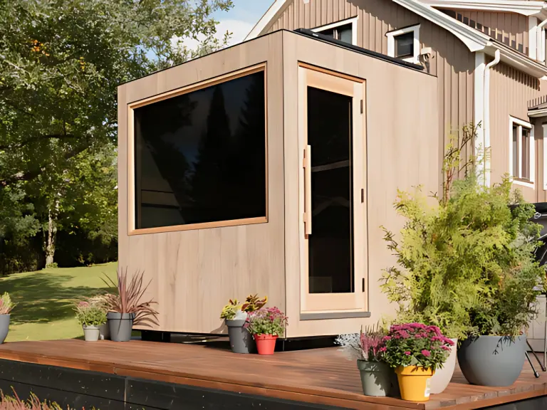 Solaris Sauna Cabin – Solar-Powered Sauna Pre-assembled | ThermaSol