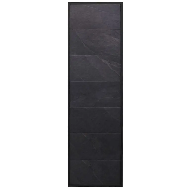 Stone Wall, Black Frame 634 x 18 x 2123 | Harvia