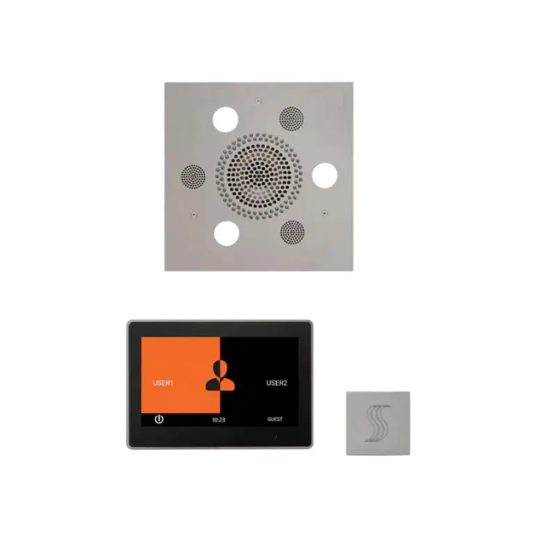 ThermaSol Wellness Steam Package – Serenity Advanced Rainhead (Square) + ThermaTouch2 10 Control + Steam Head Kit (Square)
