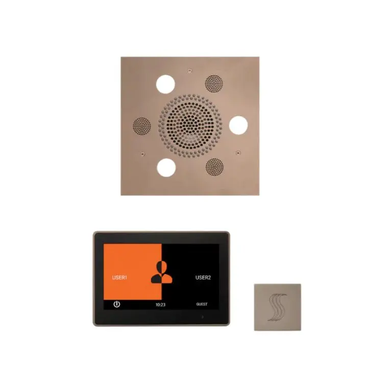 ThermaSol Wellness Steam Package – Serenity Advanced Rainhead (Square) + ThermaTouch2 10 Control + Steam Head Kit (Square)