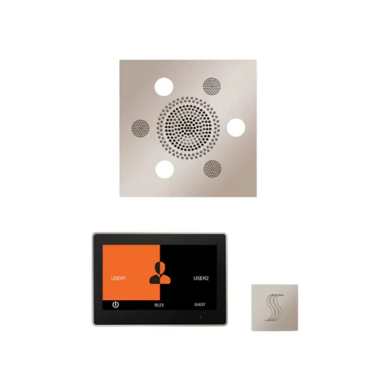 ThermaSol Wellness Steam Package – Serenity Advanced Rainhead (Square) + ThermaTouch2 10 Control + Steam Head Kit (Square)