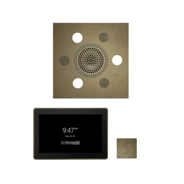 ThermaSol Wellness Steam Package – Serenity Advanced Rainhead (Square) + ThermaTouch2 15 Control + Steam Head Kit (Square)