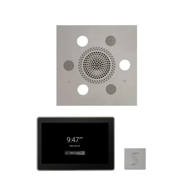 ThermaSol Wellness Steam Package – Serenity Advanced Rainhead (Square) + ThermaTouch2 15 Control + Steam Head Kit (Square)