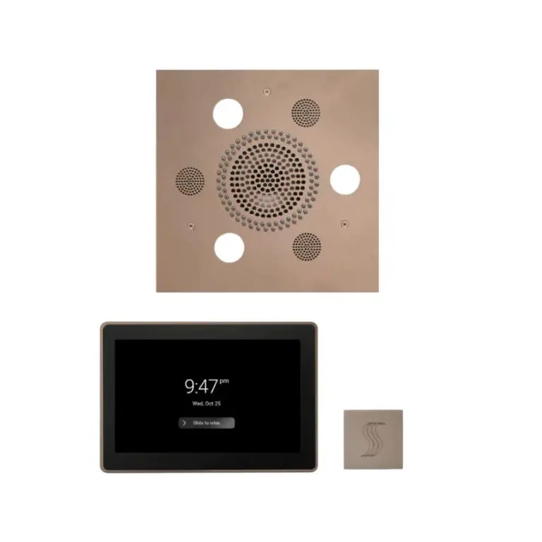 ThermaSol Wellness Steam Package – Serenity Advanced Rainhead (Square) + ThermaTouch2 15 Control + Steam Head Kit (Square)