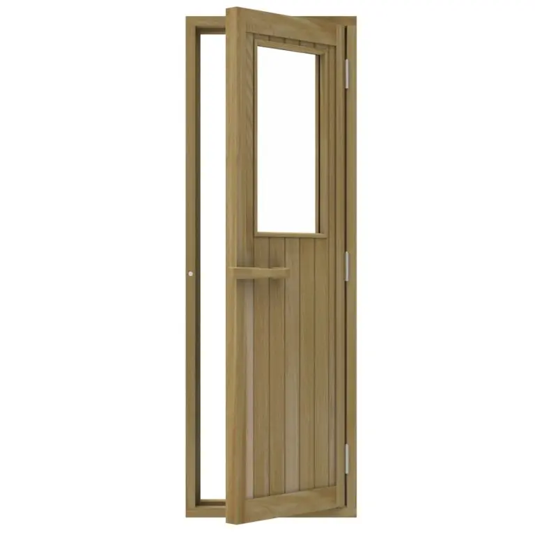 Western Red Cedar Doors with Clear Glass – 24" x 77"