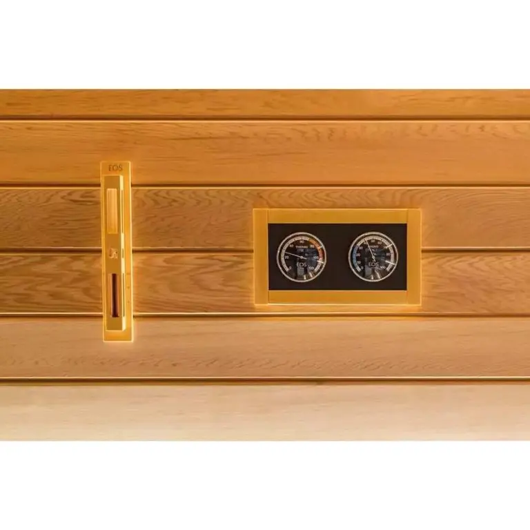 Walnut / Maple EOS Lux Climate Station (°C) – 13.4" × 7.7" | EOS