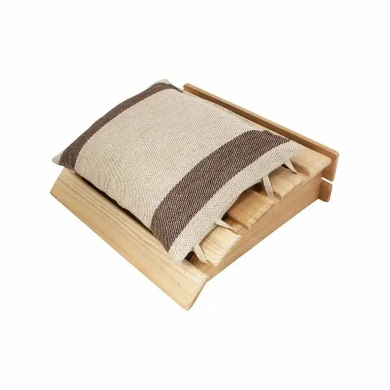Wood Headrest with Pillow (9" x 10") | Sauna Shop