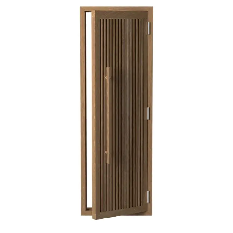 Wooden Striped Cedar Door – 24" × 77"