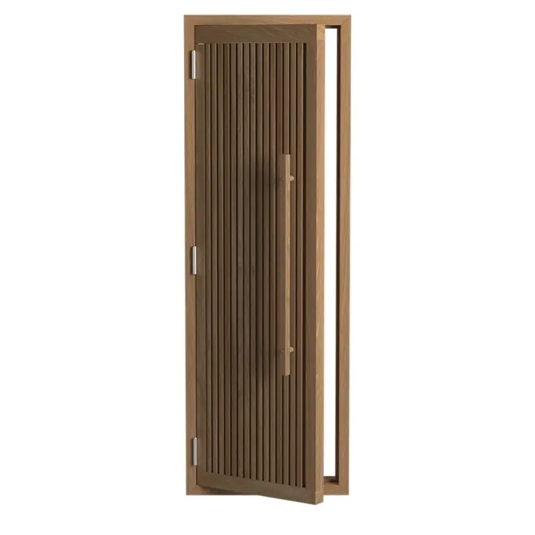Wooden Striped Cedar Door – 24" × 77"