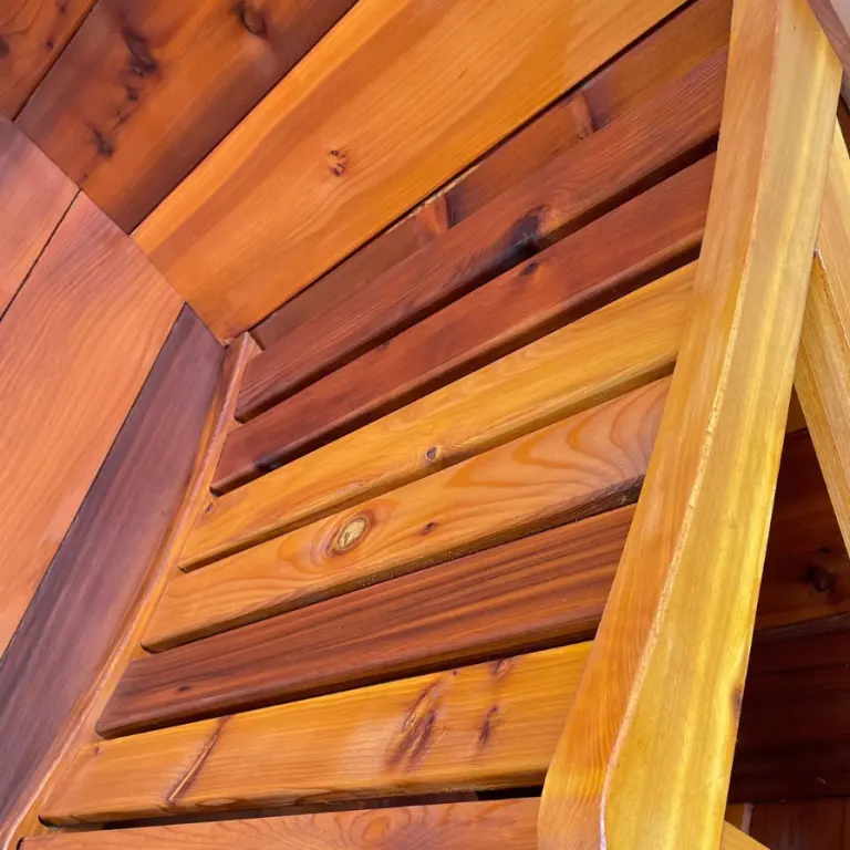 4 Person Flat Barrel Outdoor Sauna | Heritage Sauna®