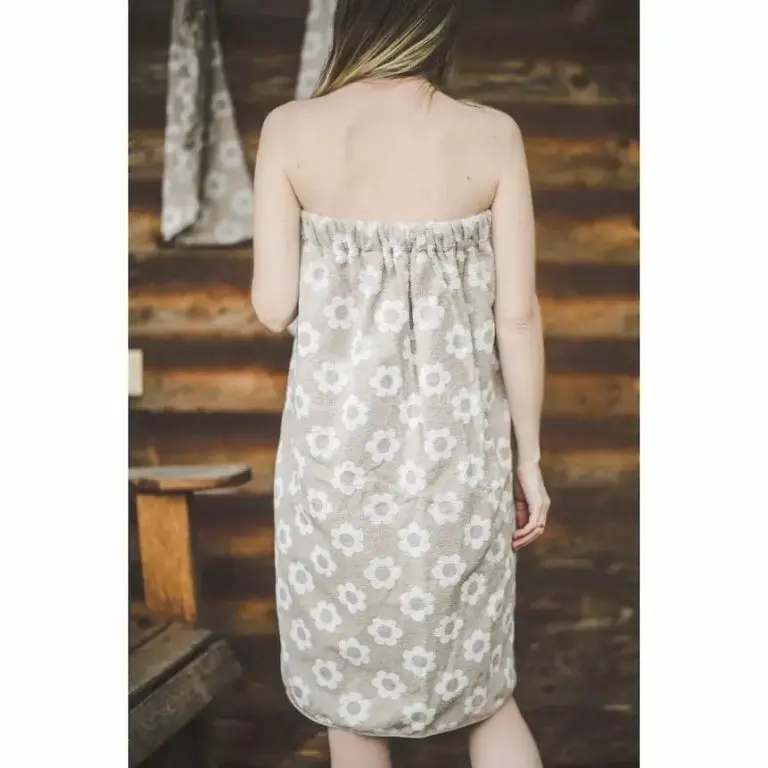 Floral sauna apron full length | Sauna Shop