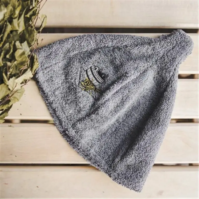 Grey sauna hat | Sauna Shop