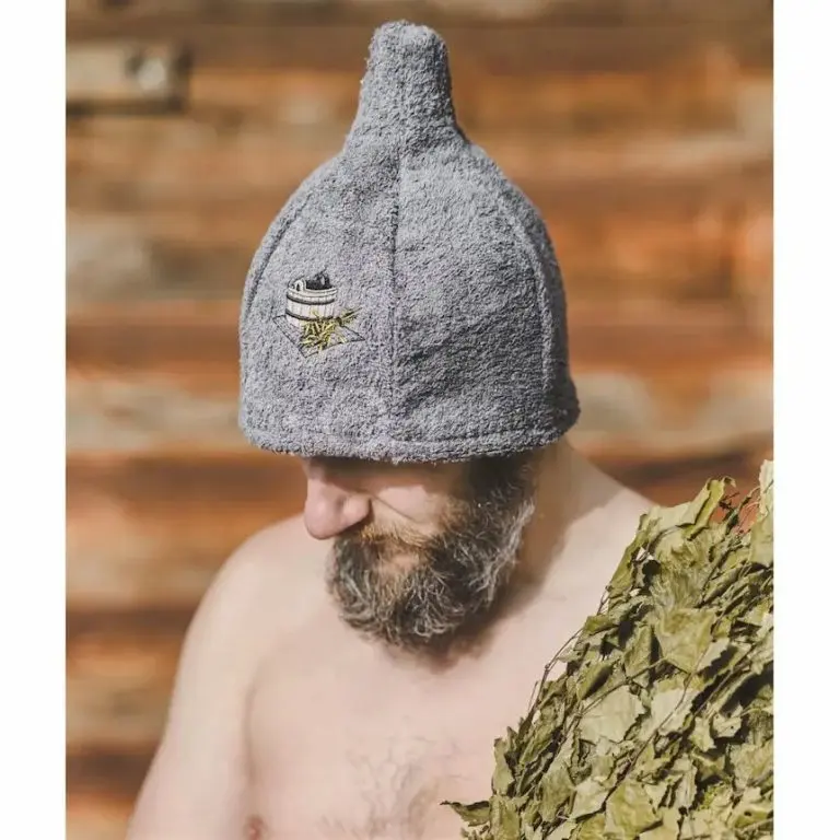 Grey sauna hat | Sauna Shop