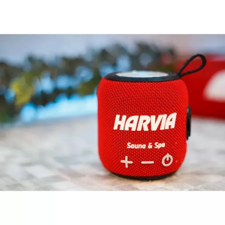 Harvia SAC80500 Water-resistant Sauna Speaker – Red