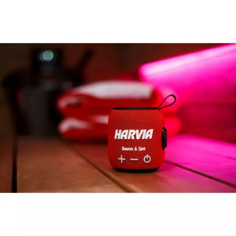 Harvia SAC80500 Water-resistant Sauna Speaker – Red