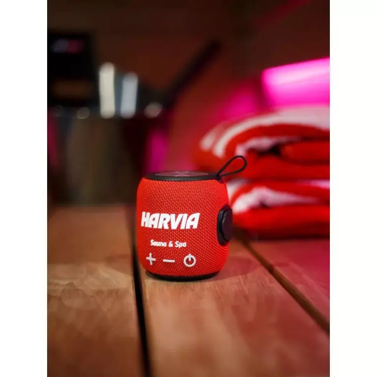 Harvia SAC80500 Water-resistant Sauna Speaker – Red
