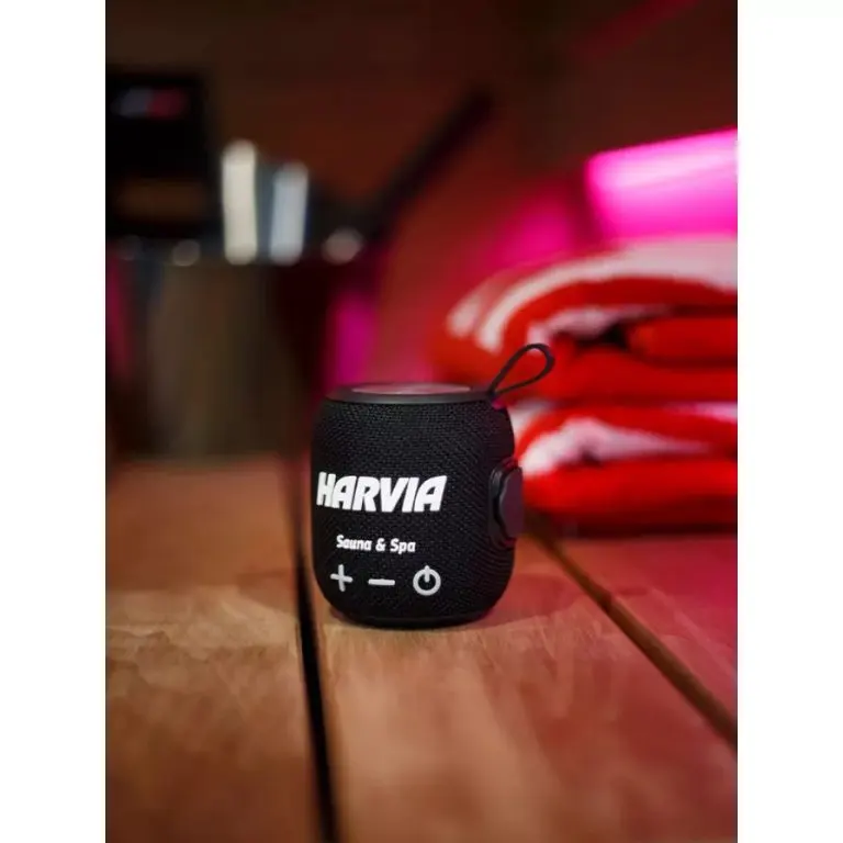 Harvia SAC80501 Water-resistant Sauna Speaker – Black