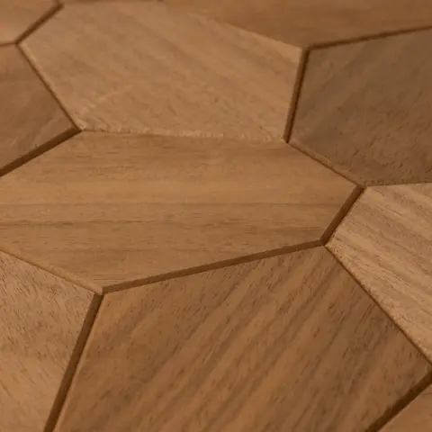Hexagon Thermo-Abachi Decorative Wall Panel | EmotionWood