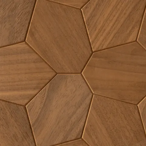 Hexagon Thermo-Abachi Decorative Wall Panel | EmotionWood