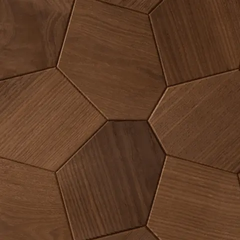 Hexagon Thermo-Ash Decorative Wall Panel | EmotionWood