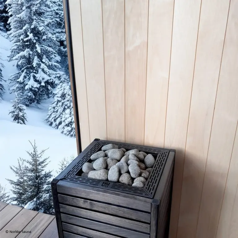 HUUM CORE 10.5kW BK-Black Trim Ring & Custom Panels | Electric Sauna Heater