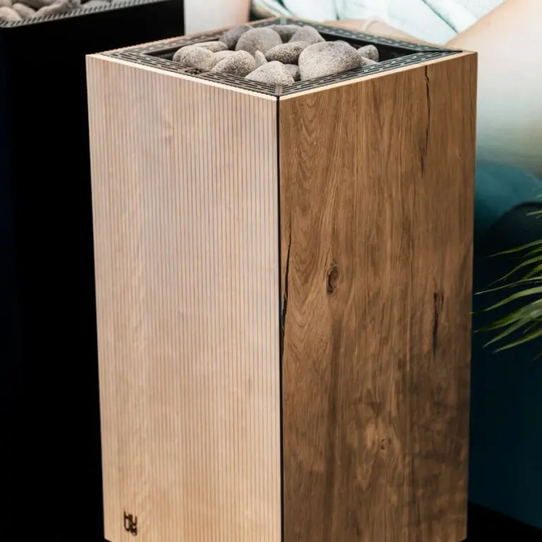 HUUM CORE 6kW BK-Black Trim Ring & Custom Panels | Electric Sauna Heater