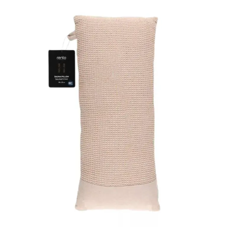 Kenno Sauna Pillow – Beige (19.7" x 8.7") | Rento