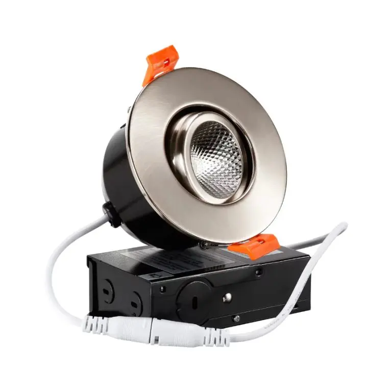 LED Recessed Light Satin Nickel | Sauna Shop