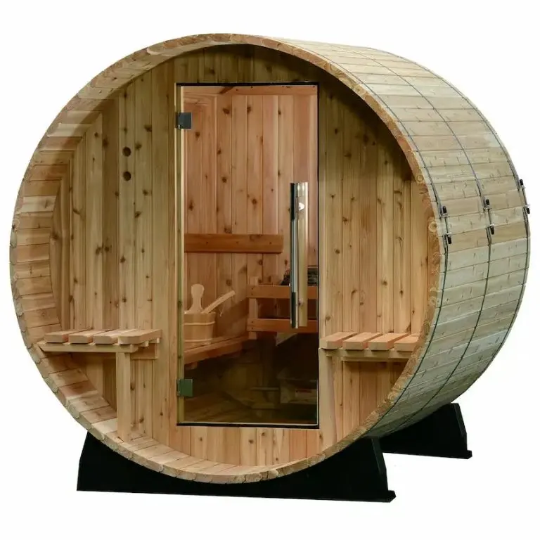 Almost Heaven 6' x 5+1' Audra 2-4 person Barrel Sauna