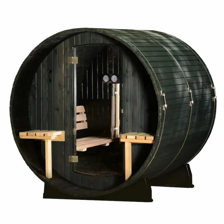 Almost Heaven 6' x 5+2' Fairmont 4-person Barrel Sauna