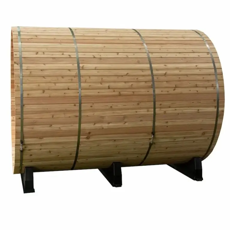 Almost Heaven 6' x 6’+2' Charleston 4-Person Barrel Sauna