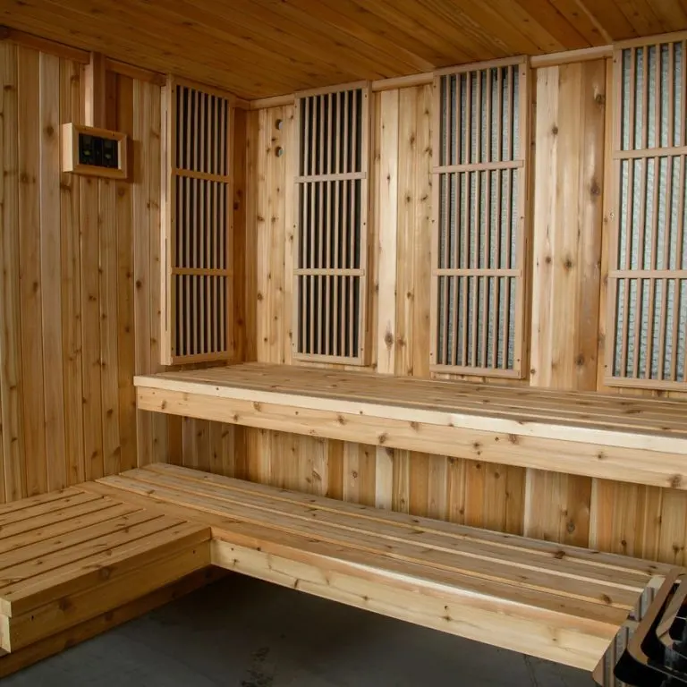 Almost Heaven Bridgeport 6-Person Indoor Sauna | Rustic Cedar