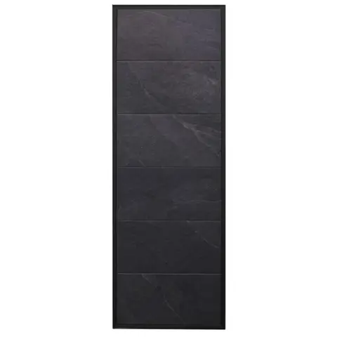 Stone Wall, Black Frame 634 x 18 x 1824 | Harvia
