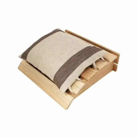 Wood Headrest with Pillow (9" x 10") | Sauna Shop