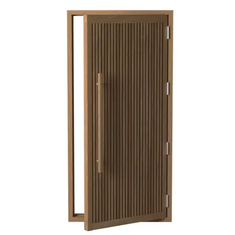 Wooden Striped Cedar ADA Door – 36 1/16" × 80"