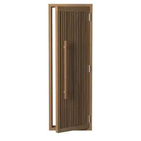 Wooden Striped Cedar Door – 24" × 77"