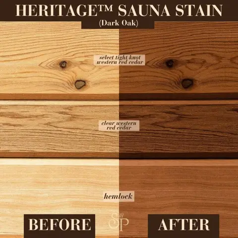 Dark Oak Exterior Sauna Stain – 1 gallon | Heritage Sauna®