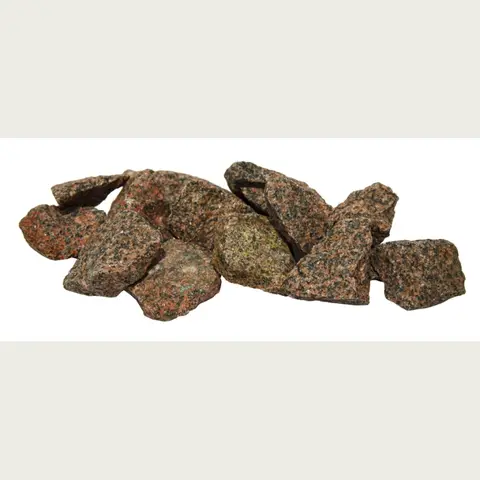 Decorative Red Granite Sauna Heater Stones 2-4 In, 22 lb | Harvia