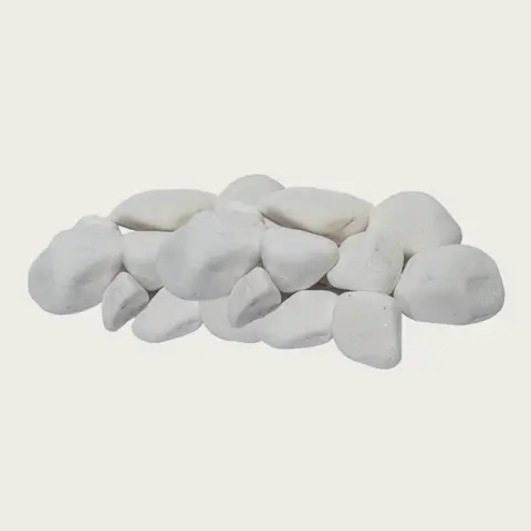 Decorative White Rounded Sauna Heater Stones 2-4 In, 22 lbs | Harvia