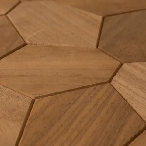 Hexagon Thermo-Abachi Decorative Wall Panel | EmotionWood