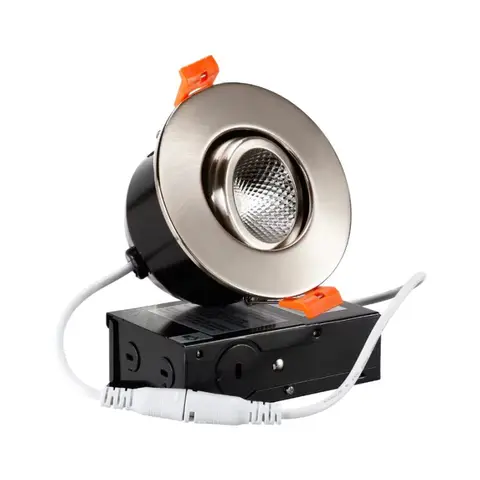 LED Recessed Light Satin Nickel | Sauna Shop