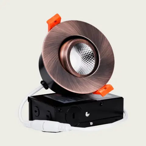 LED Recessed Light-Oil Rubbed Bronze 3" | Sauna Shop
