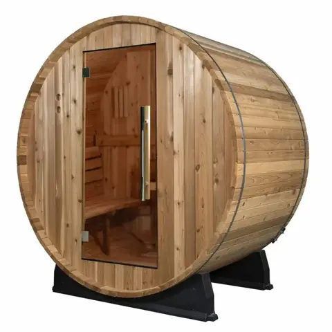 Almost Heaven 6' x 5' Watoga 4-person Barrel Sauna